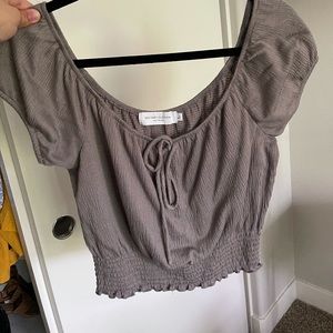 Gray blouse